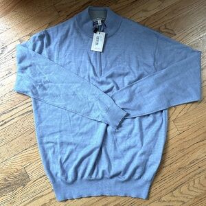 Peter Miller Large Light Blue Quarter Zip
